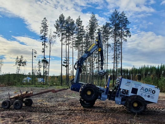 Den nye selvkørende skovmaskine. Foto: Luleå Tekniske Universitet
